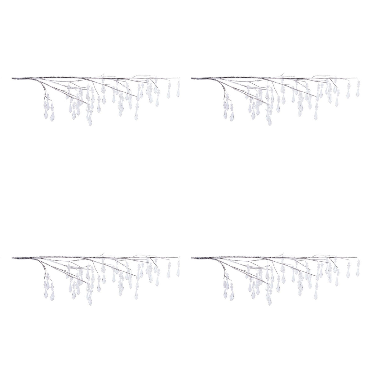 Jewel Icicle Drop Branch (Set of 4)