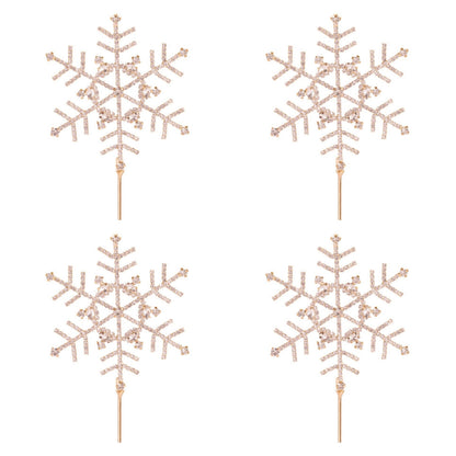 Jeweled Snowflake Stem (Set of 4)