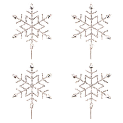 Jeweled Snowflake Stem (Set of 4)