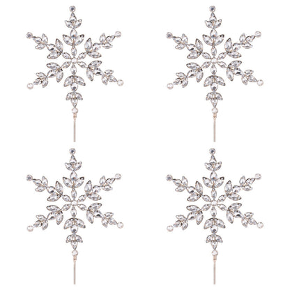 Jeweled Snowflake Stem (Set of 4)