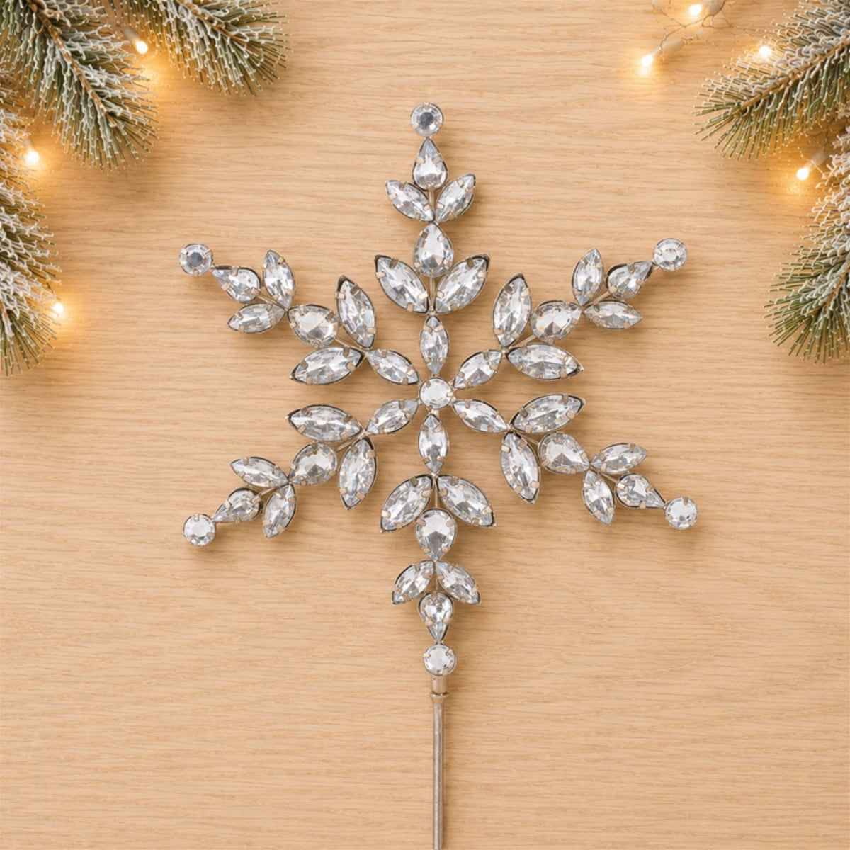 Jeweled Snowflake Stem (Set of 4)