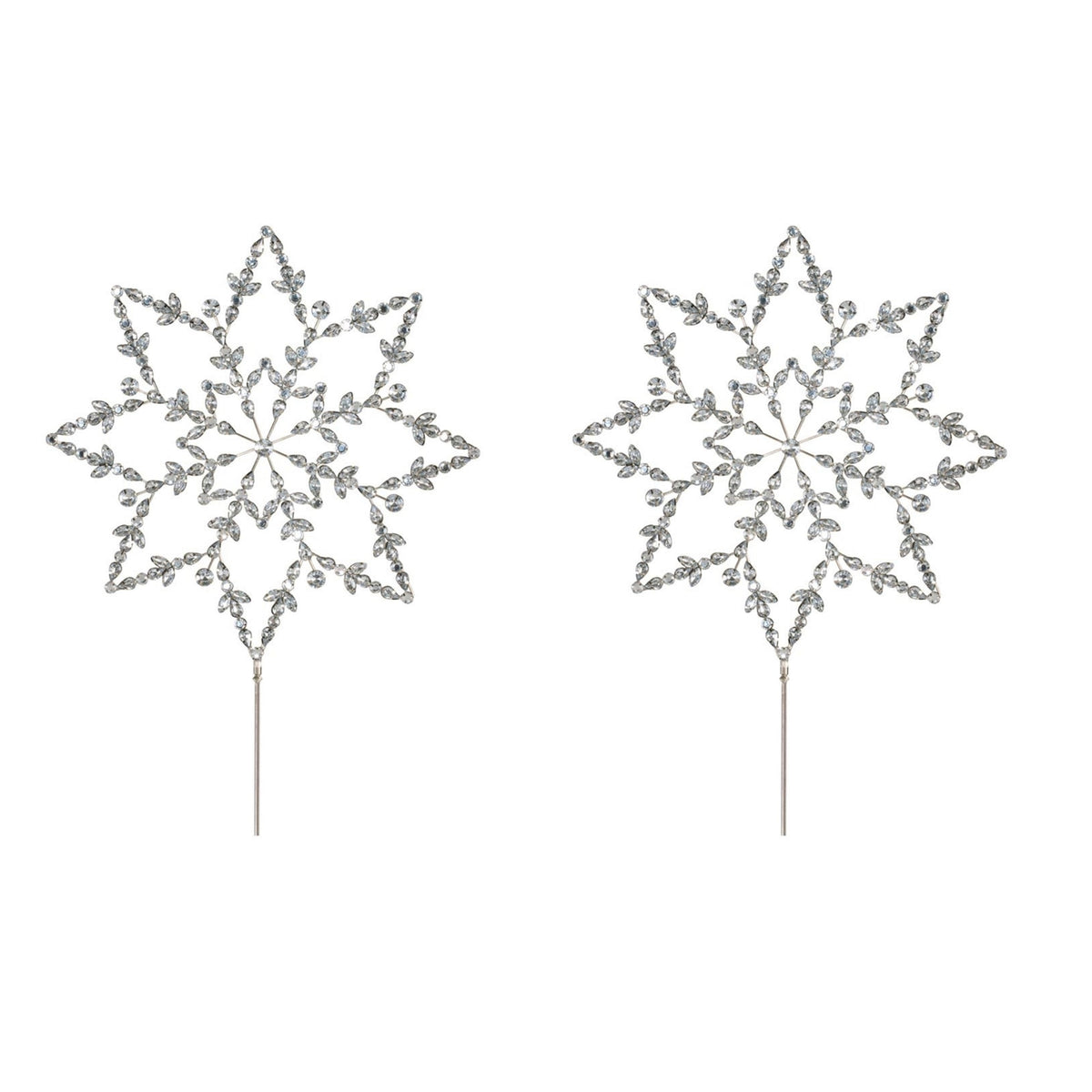 Jeweled Snowflake Stem (Set of 4)