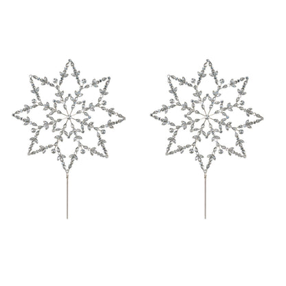 Jeweled Snowflake Stem (Set of 4)